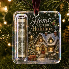 Christmas Cash Holder Ornament – Holiday Money Gift