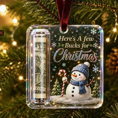 Christmas Cash Holder Ornament – Holiday Money Gift