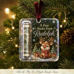 Christmas Cash Holder Ornament – Holiday Money Gift