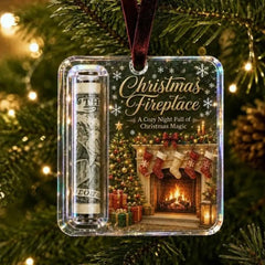 Christmas Cash Holder Ornament – Holiday Money Gift