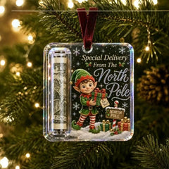 Christmas Cash Holder Ornament – Holiday Money Gift